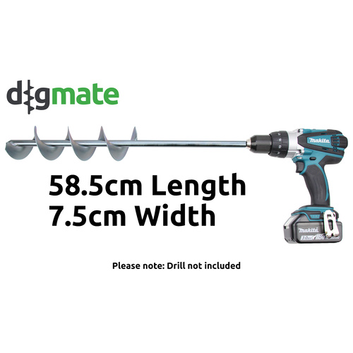 Digmate Power Garden Auger Large Earth Planter Post Hole Digger Drill DM003