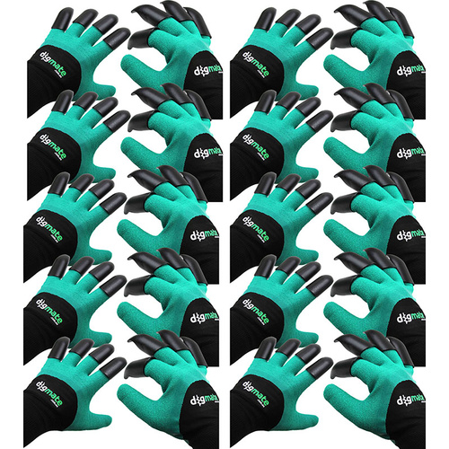 Digmate Claw Gardening Gloves TEN PAIRS