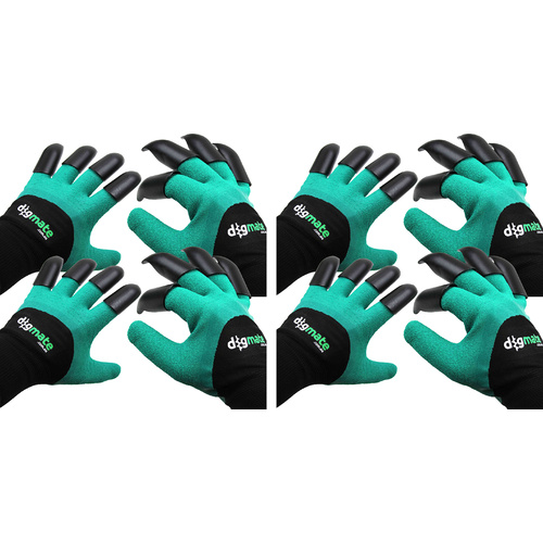 Digmate Claw Gardening Gloves FOUR PAIRS