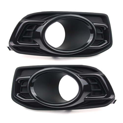 NEW GLOSS BLACK PAIR SET Fog Light Bezel Covers Ford FG Falcon MK2 (2011-2014) G6