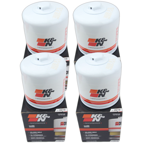 FOUR K&N Performance Gold Oil Filter HP-2010 (Equiv. to Z516) BF FG BARRA XR6 Turbo