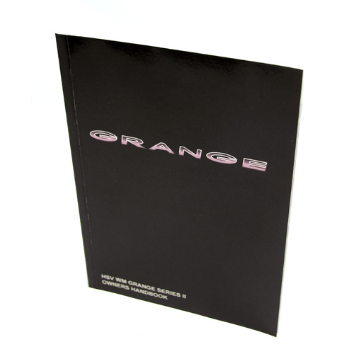 GENUINE HSV OWNERS MANUAL WM2 GRANGE E-SERIES VE HSV-00A-091301 NEW