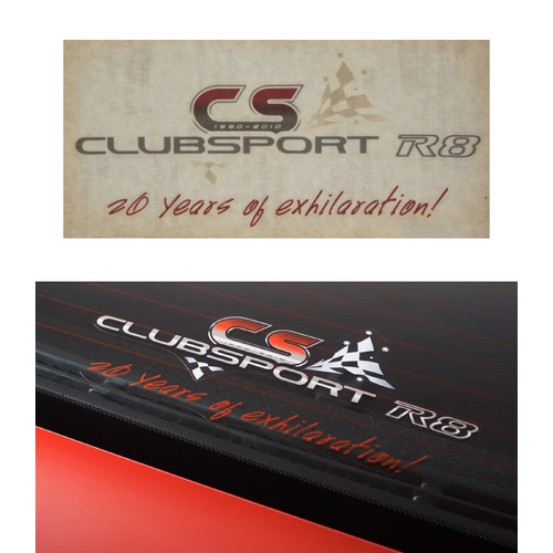 GENUINE HSV DECAL VE 1990-2010 20 Years of exhilaration! 20th Anniversary 2010 Clubsport R8 STICKER NEW