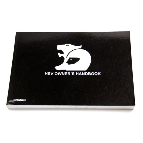 GENUINE HSV OWNERS MANUAL WM GRANGE (MY12) NEW HSV-00A-110301