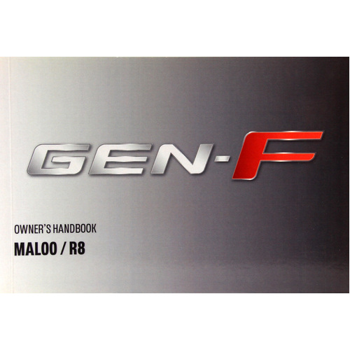 GENUINE HSV OWNERS MANUAL- GEN-F VF MALOO & R8 MY14 NEW HSV-00A-130501