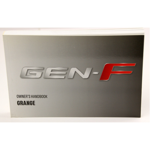 GENUINE HSV OWNERS MANUAL- GEN-F WN GRANGE MY14 2014 HSV-00A-131301 NEW