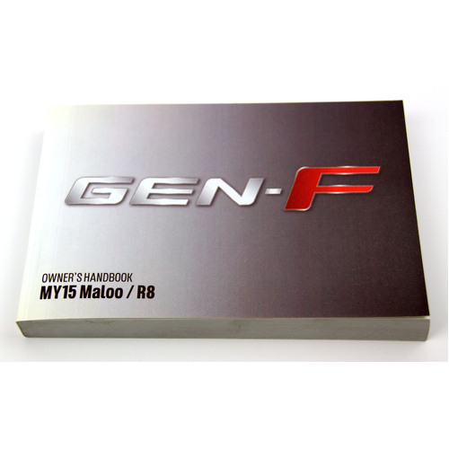 GENUINE HSV OWNERS MANUAL GEN-F VF MALOO & R8 MY15 2015 NEW HSV-00A-140502