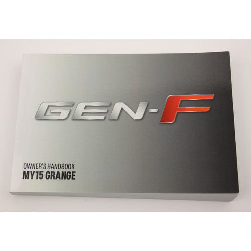 GENUINE HSV OWNERS MANUAL GEN-F VF WN2 GRANGE MY15 NEW HSV-00A-141301