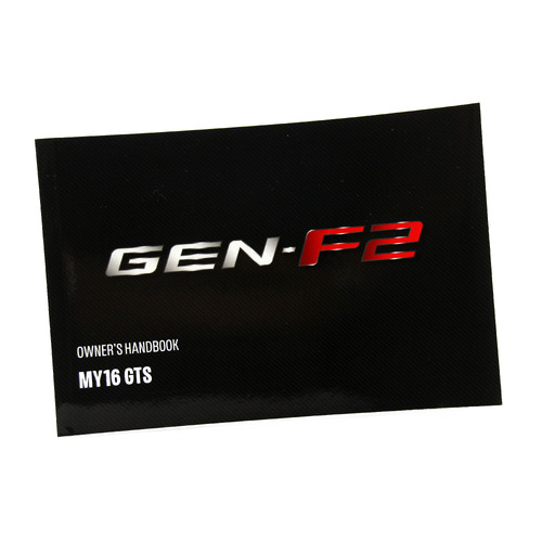 GENUINE HSV OWNERS MANUAL- VF GEN-F2 GTS MY16 2016 NEW HSV-00A-150701