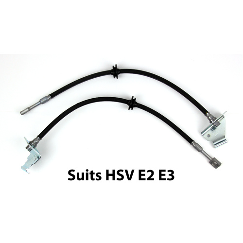 GENUINE HSV E2 E3 (2009-2013) PAIR Front Brake Hoses to suit AP RACING Caliper 4P 6P R8 GTS V8