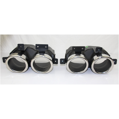 GENUINE HSV Maloo UTE Exhaust Tips CHROME PAIR GTS R8 LSA LS3 HSV-08C-140507 HSV-08C-140508
