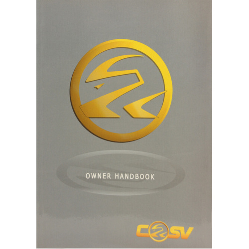 GENUINE HSV CSV OWNERS MANUAL Chevrolet Special Vehicles VE CR8 MY9.5 HSV-92236037 NEW