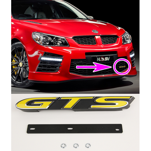 GENUINE HSV Gen-F GTS Front Lower Grille Badge & Retainer Kit