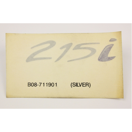 GENUINE HSV VR GTS SENATOR 5.7L 215i BOOTLID BADGE DECAL NEW NOS SILVER/PURPLE