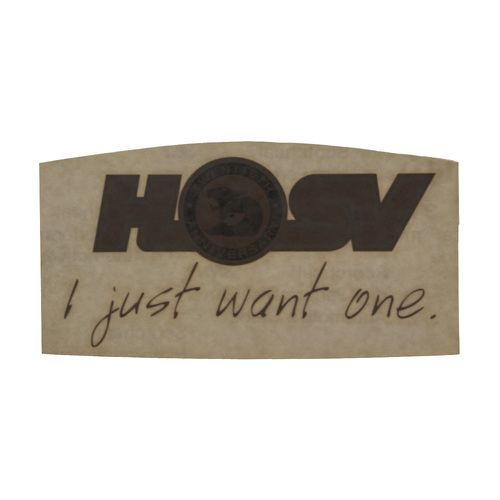 GENUINE HSV DECAL I JUST WANT ONE VE 20 YEARS 20th Anniversary 2007 Clubsport R8 STICKER NEW