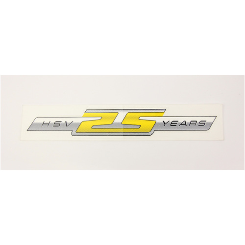 GENUINE HSV DECAL YELLOW 25 YEARS 25th Anniversary VE E3 GTS 2012 VINYL STICKER NEW