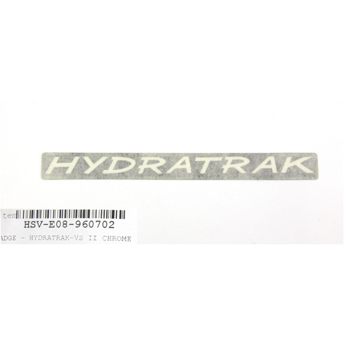 GENUINE HSV VR VS CLUBSPORT GTS SENATOR HYDRATRAK BLACK AND CHROME REAR BOOT LID BADGE DECAL NEW HSV-E08-960702