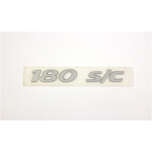 GENUINE HSV '180 S/C' SILVER Boot Lid Badge for VT VX XU6 Clubsport SUPERCHARGED REAR DECAL NEW