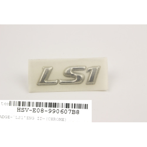 GENUINE HSV 'LS1' CHROME Bootlid Badge for VT R8 Clubsport Maloo Senator Grange REAR VX Commodore