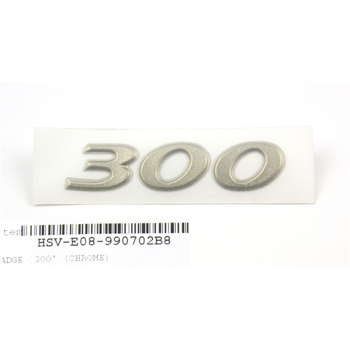 GENUINE HSV '300' CHROME Guard Fender Bootlid Badge for VX R8 Clubsport Maloo Senator Grange VT VY VZ