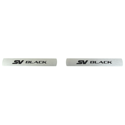 GENUINE HSV GEN-F SV BLACK EDITION REAR Sill Scuff Plates PAIR NEW Clubsport R8 Maloo 2016
