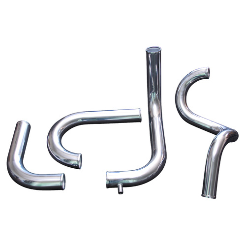 Holden VL TURBO Commdore RB30 Front Mount NO HOLES Intercooler Piping Kit - Polished