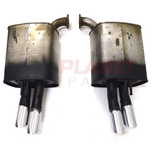 Holden VE Commodore Non-AFM Twin-Tip Sedan/Wagon Mufflers (Pair) (Flange Connection)