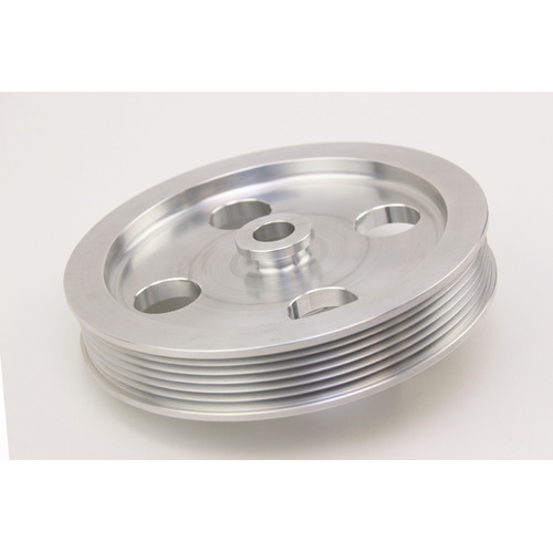 Ford Falcon BA BF FG FGX BARRA BILLET UNDERDRIVE Power Steering Pulley (inc. XR6 Turbo) SILVER/RAW