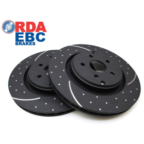 HSV Gen-F Rear Brake Discs 367mm DIMPLED & SLOTTED (Pair) (RDA8485D) R8 CLUBSPORT, MALOO, SENATOR