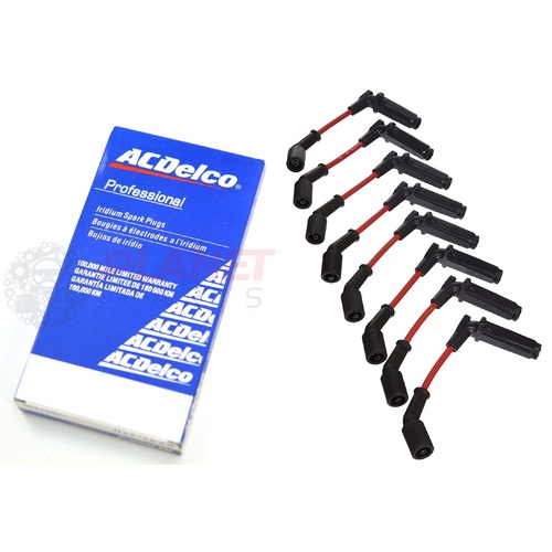 Holden Commodore & HSV LS1 LS2 LS3 VT-VF V8 Iridium Spark Plugs & Leads