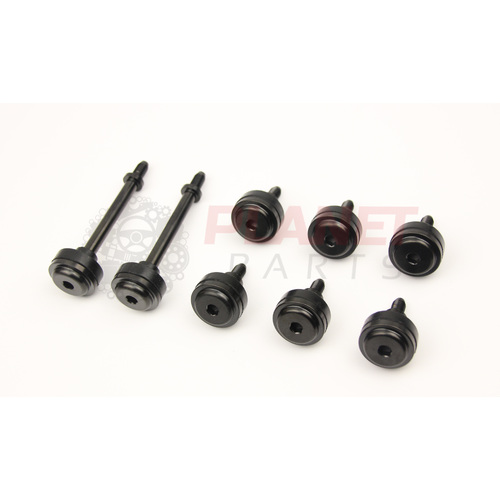Ford Falcon BA BF FG FGX BARRA Cam Cover Titanium Bolts SET BLACK XR6 Turbo 4.0L 6 Cyl