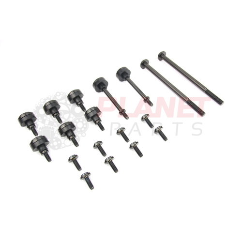 Ford Falcon FG FGX BARRA Complete TITANIUM Bolt Package inc. Coil, Cam & Timing Cover Bolts SET BLACK XR6 Turbo 4.0L 6 Cyl