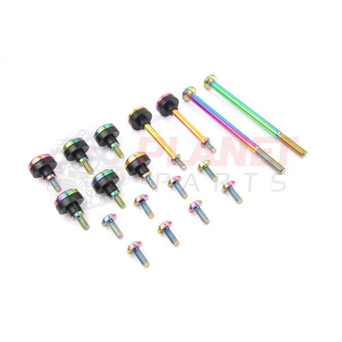 Ford Falcon FG FGX BARRA Complete TITANIUM Bolt Package inc. Coil, Cam & Timing Cover Bolts SET RAINBOW XR6 Turbo 4.0L 6 Cyl
