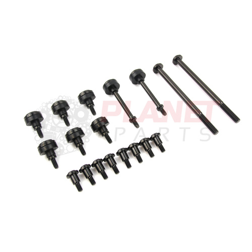 Ford Falcon BA BF BARRA Complete TITANIUM Bolt Package inc. Coil, Cam & Timing Cover Bolts SET BLACK XR6 Turbo 4.0L 6 Cyl