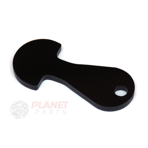 Removable Trolley Coin/Token Key X1 (Black)
