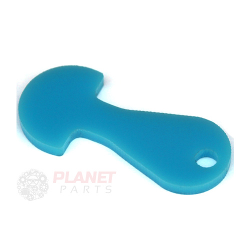 Removable Trolley Coin/Token Key X1 (Blue)