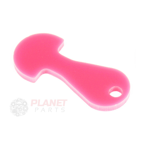 Removable Trolley Coin/Token Key X1 (Pink)