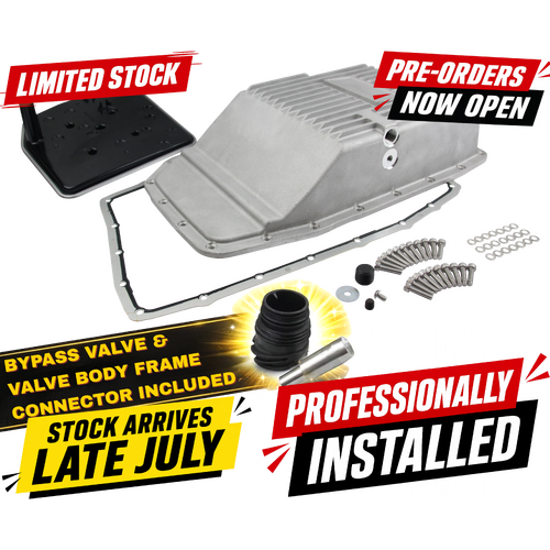 Ford Ranger PX & Mazda BT-50 6R80 Deep Cast Alloy Transmission Pan Full Install Package with Bypass Valve – Supplied & Fitted