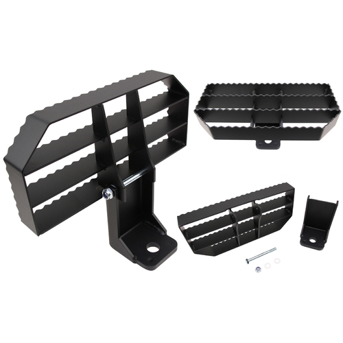 Heavy Duty FOLDING Tow Bar Step Universal Fit (BLACK)