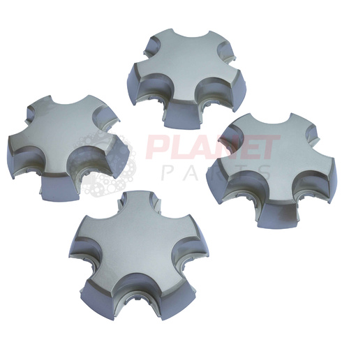Holden VE-VF Commodore SILVER Chaser Interceptor Centre Caps Set of 4