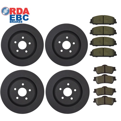 Holden VE-VF Commodore V6 Front & Rear Brake Discs and Pads (Smooth Discs)