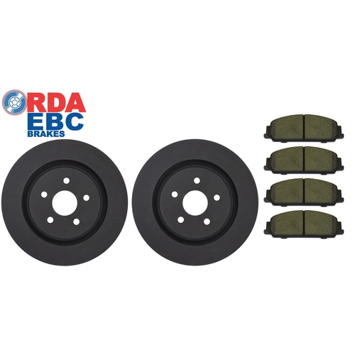 Holden VE-VF Commodore V6 Front Brake Discs and Pads (Smooth Discs) 298mm