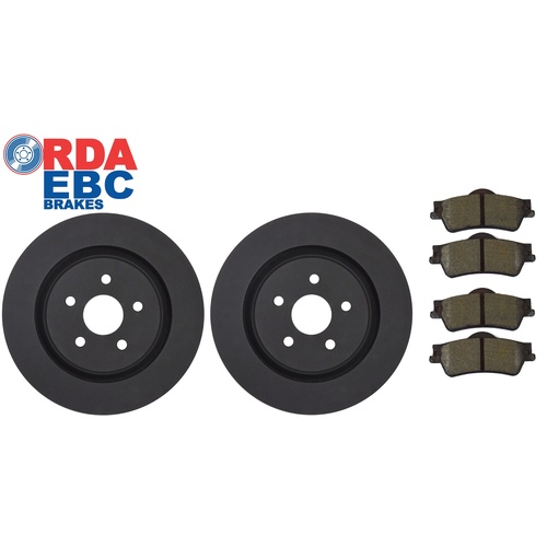 Holden VE-VF Commodore V6 Rear Brake Discs and Pads (Smooth Discs) 302mm